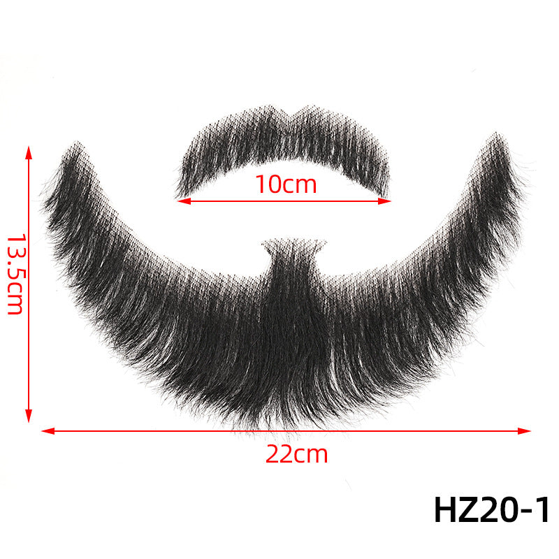 Fake Beard Invisible Seamless Human Hair Eyebrows Film Television Props Other Wig