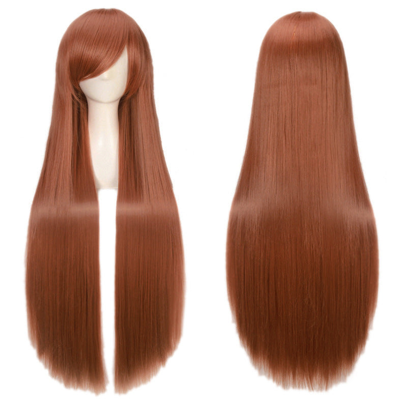 Classic Universal Color Hair Anime Fiber Long Straight Wig
