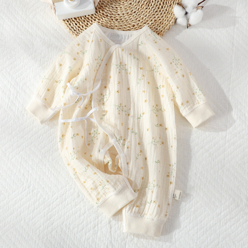 Class Antibacterial Born Cotton Gauze Jumpsuit Jumpsuit, Climbing Suit
