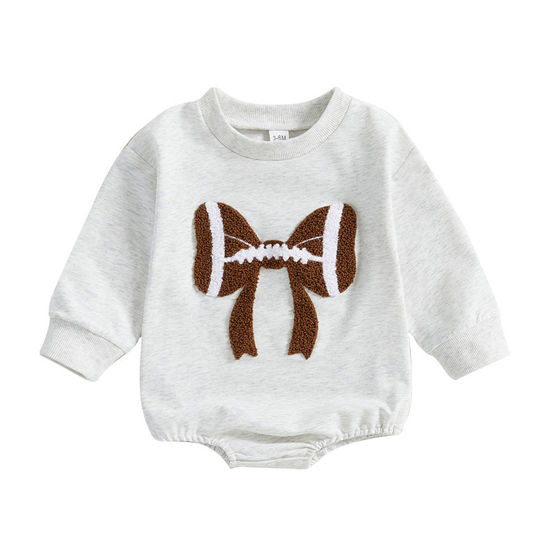 Jumpsuit Month Rompers Butterfly Rugby Embroidered Long Sleeve Jumpsuit, Climbing Suit