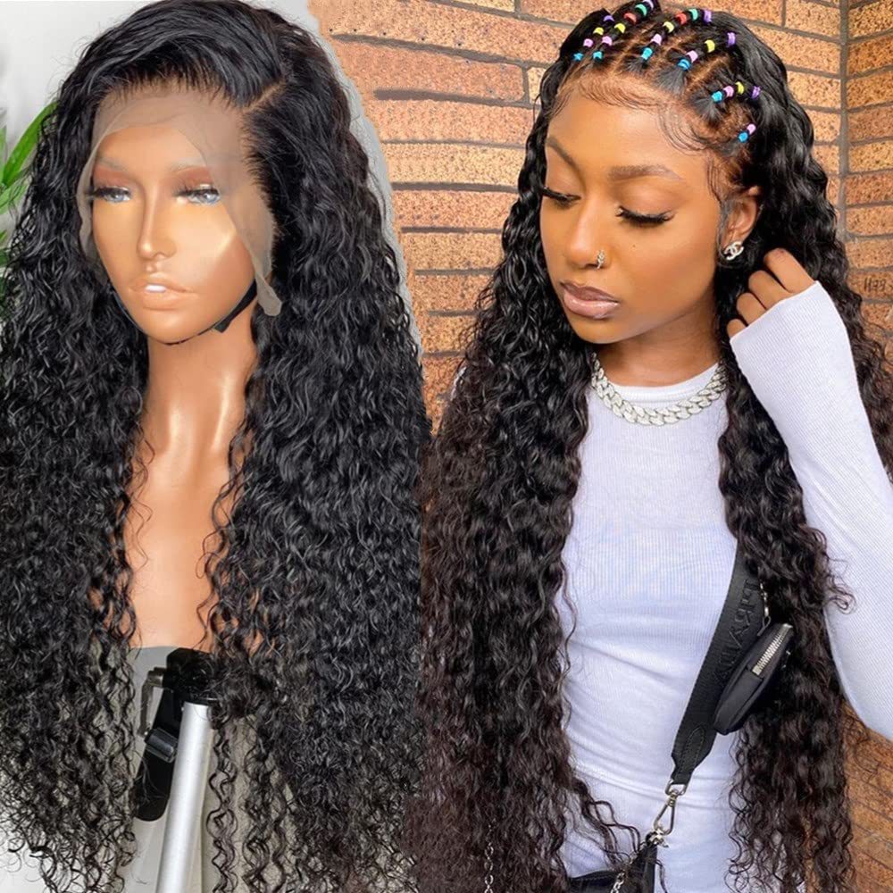 Small Curly Hair Front Lace Medium Chemical Fiber Wig Long Curls