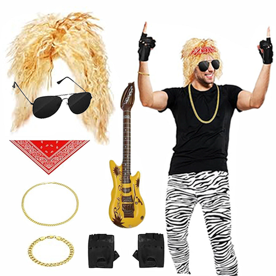 Hair Fluffy Water Ripple Roll Rock Dress Up Rose Inner Cos Wig