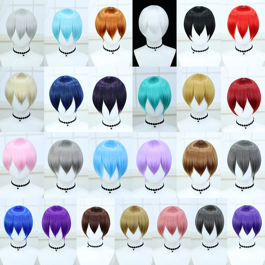 Feeling Face Repair Fiber Hair Short Scalp Cos Wig