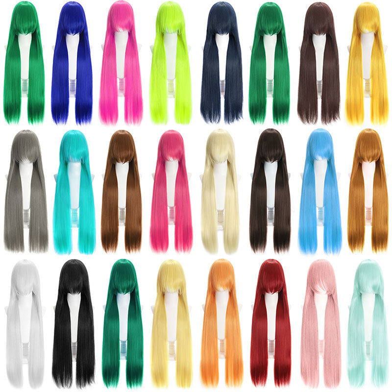 Women's & Men's Universal Color Hair Mao Shape Long Straight Wig