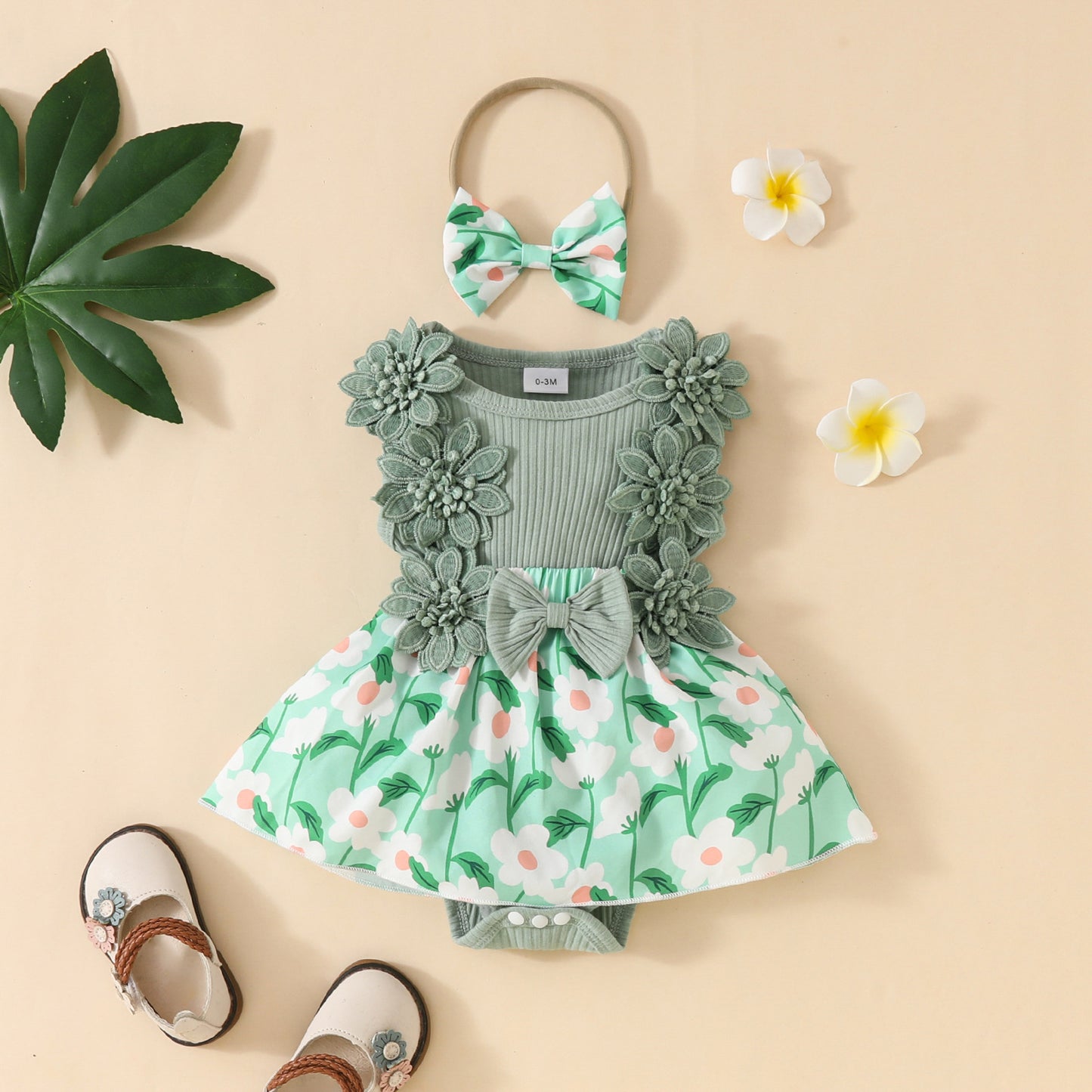 Lace Triangle Rompers Years Old Flower Jumpsuit, Climbing Suit