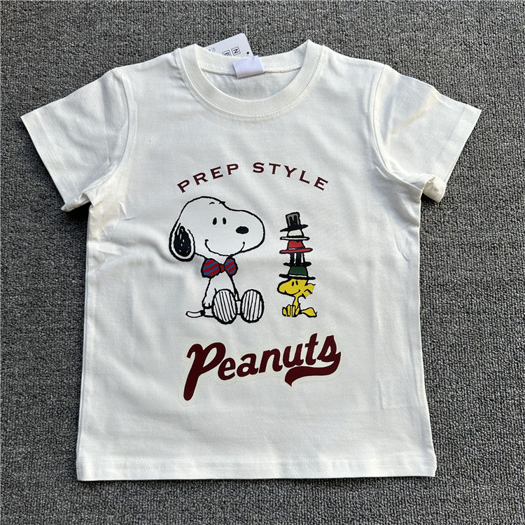 Attractive Children's Cartoon Summer Short-sleeved Clothing Children's T-shirt