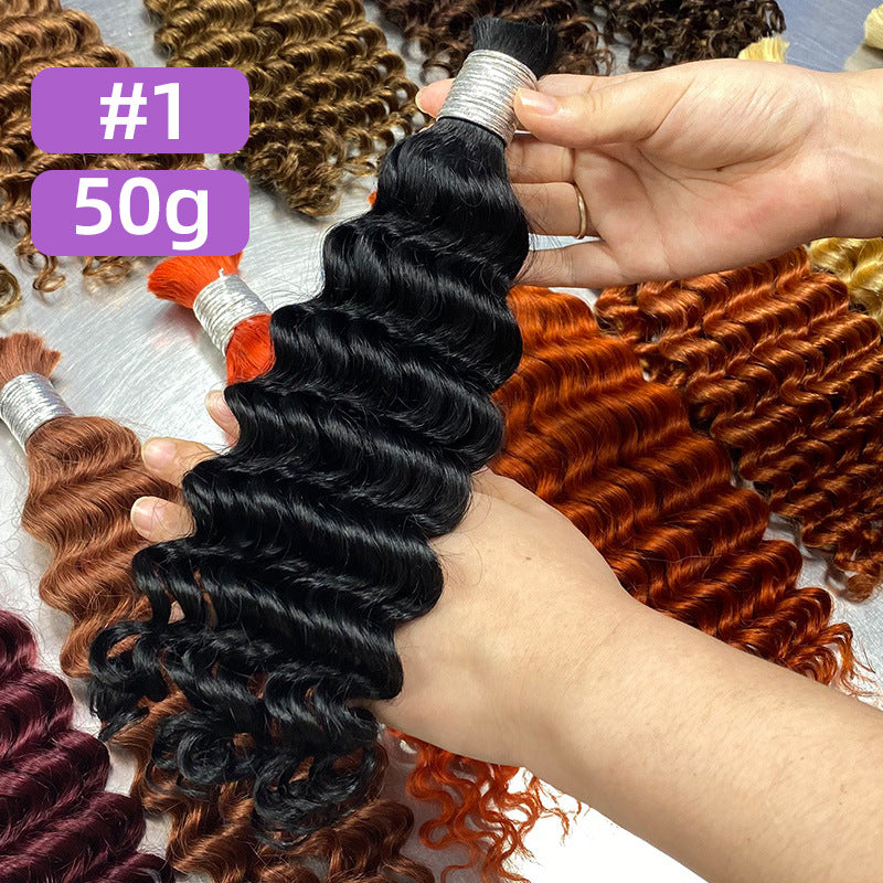 Unique Cool Elegant Human Bulk Wigs Real Hair Wig