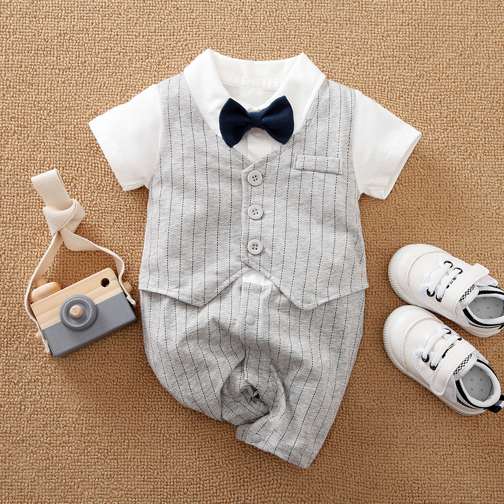 Class Gentleman Romper One Year Old Celebration Dress Jumpsuit, Climbing Suit