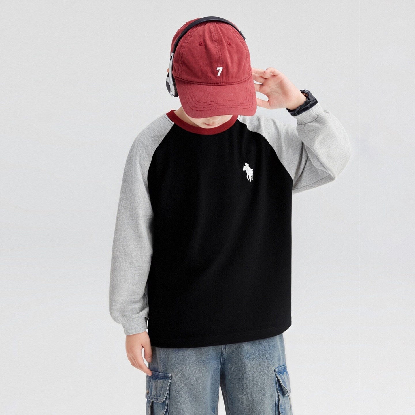 Children's Clothing Boy's Long-sleeved Pure Cotton Undershirt Spring Top Children's T-shirt