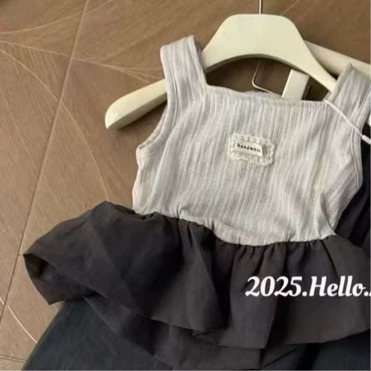 Summer Camisole With Pants Lace Stitching Vest Children's Suit