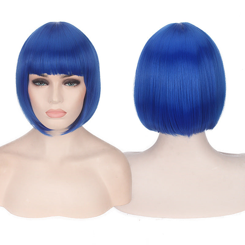 Women's Daily Color Sheath Short Shoulder Straight Cos Wig