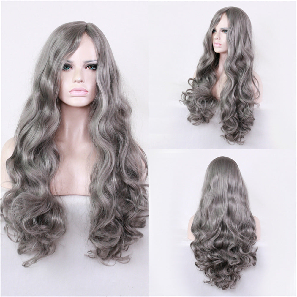 Universal Medium Curly Hair Big Wave Wig Long Curls