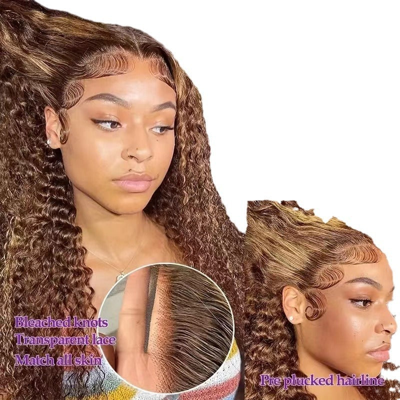 Women's Lace Front Synthetic Wigs Fashion Natural Wig Long Curls