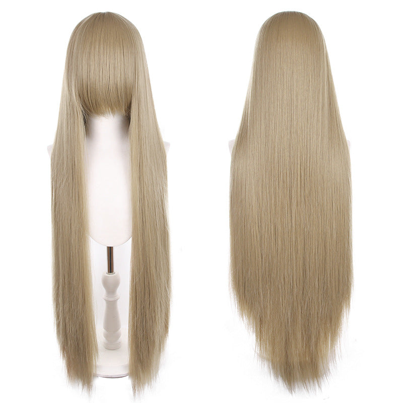 Mao Style Universal Scalp Head Long Bangs Cos Wig