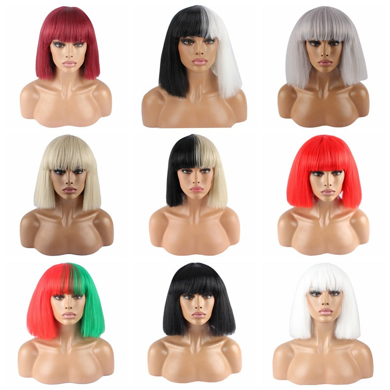 Fashion Masquerade Nightclub Dress Up Broom Cos Wig
