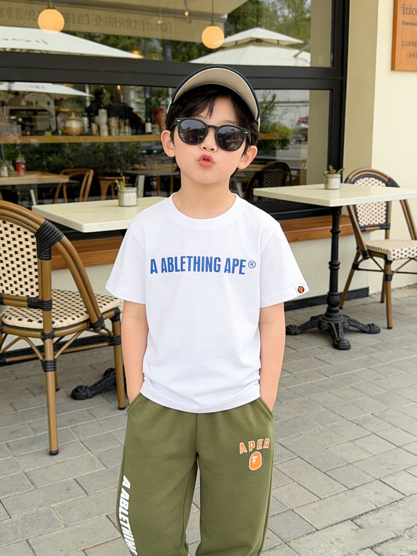 Children's Casual Summer Letter Print Trendy Loose Children's T-shirt