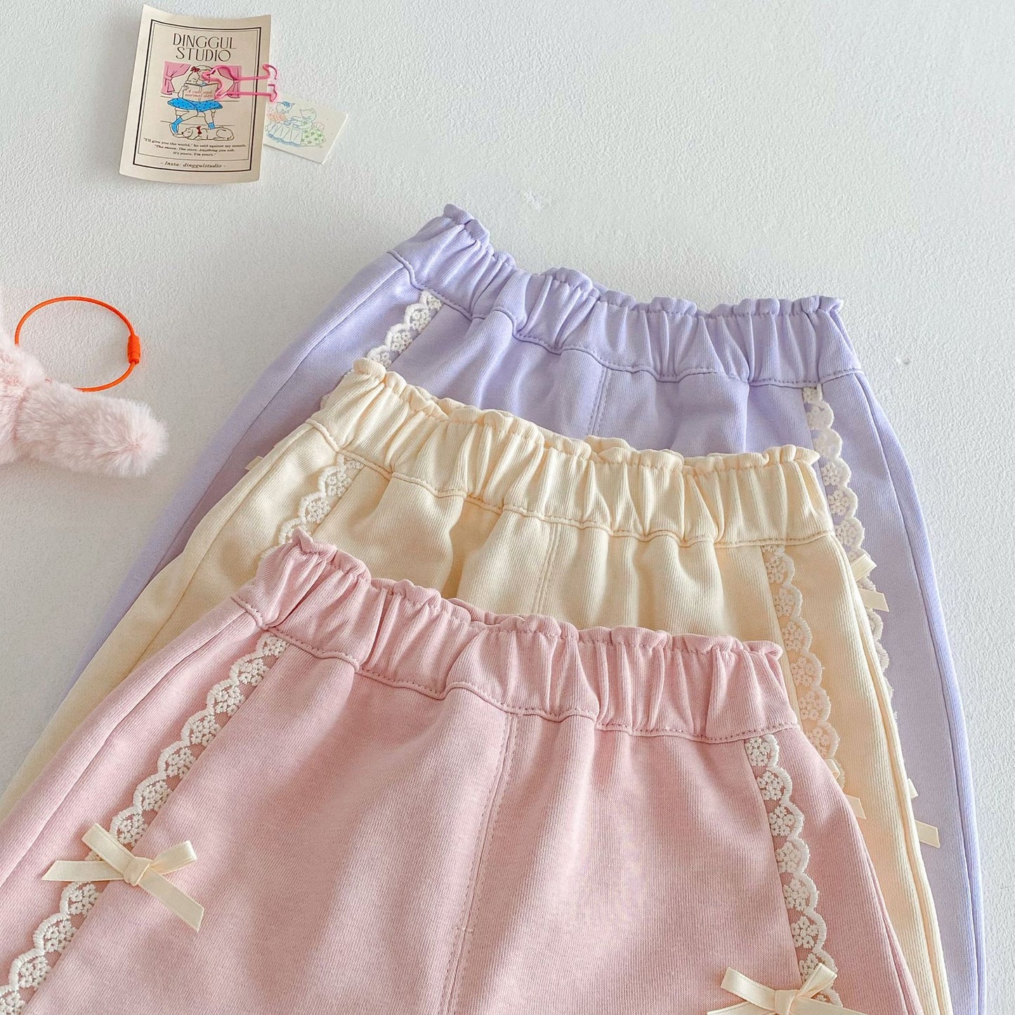 Children's Bloomers Small Left Right Spring Clothes Bow Children's Pants