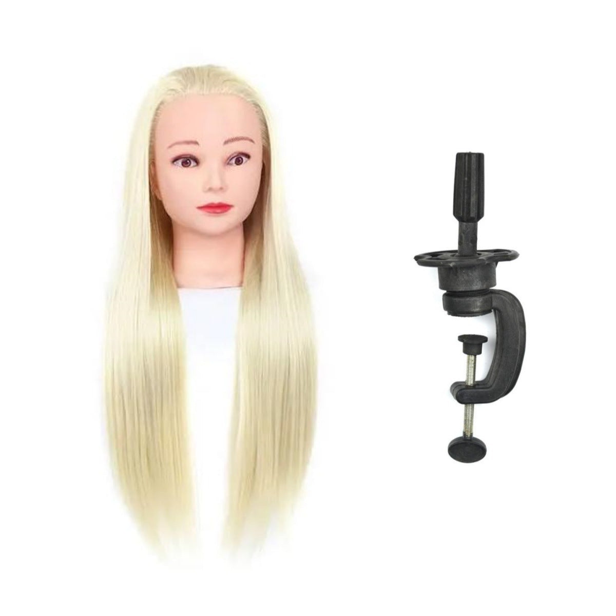 Model Head Braided Hair Practice Mannequin Hairdressing Cutting Other Wig