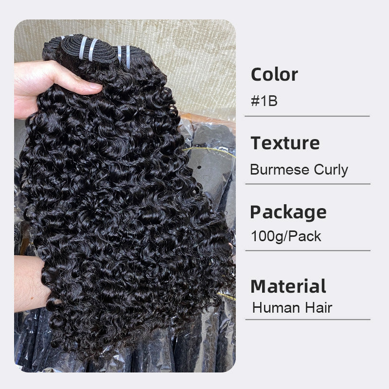 Slouchy Versatile Casual Weft Human Vietnamese Real Hair Wig