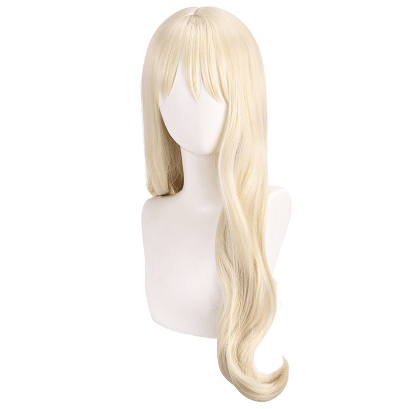 Main Barbie Light Golden Micro Curly Cos Wig