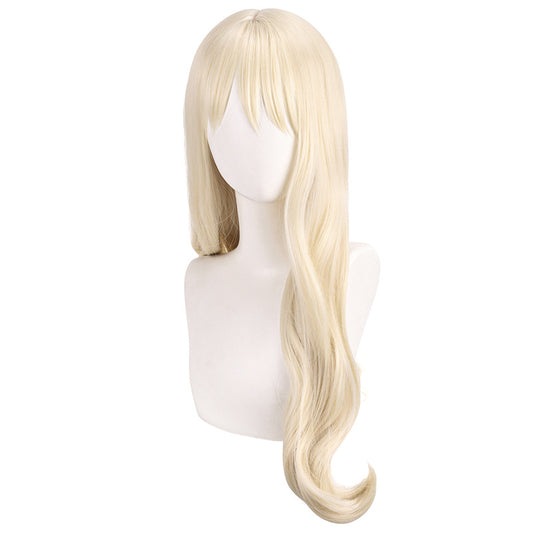 Main Barbie Light Golden Micro Curly Cos Wig