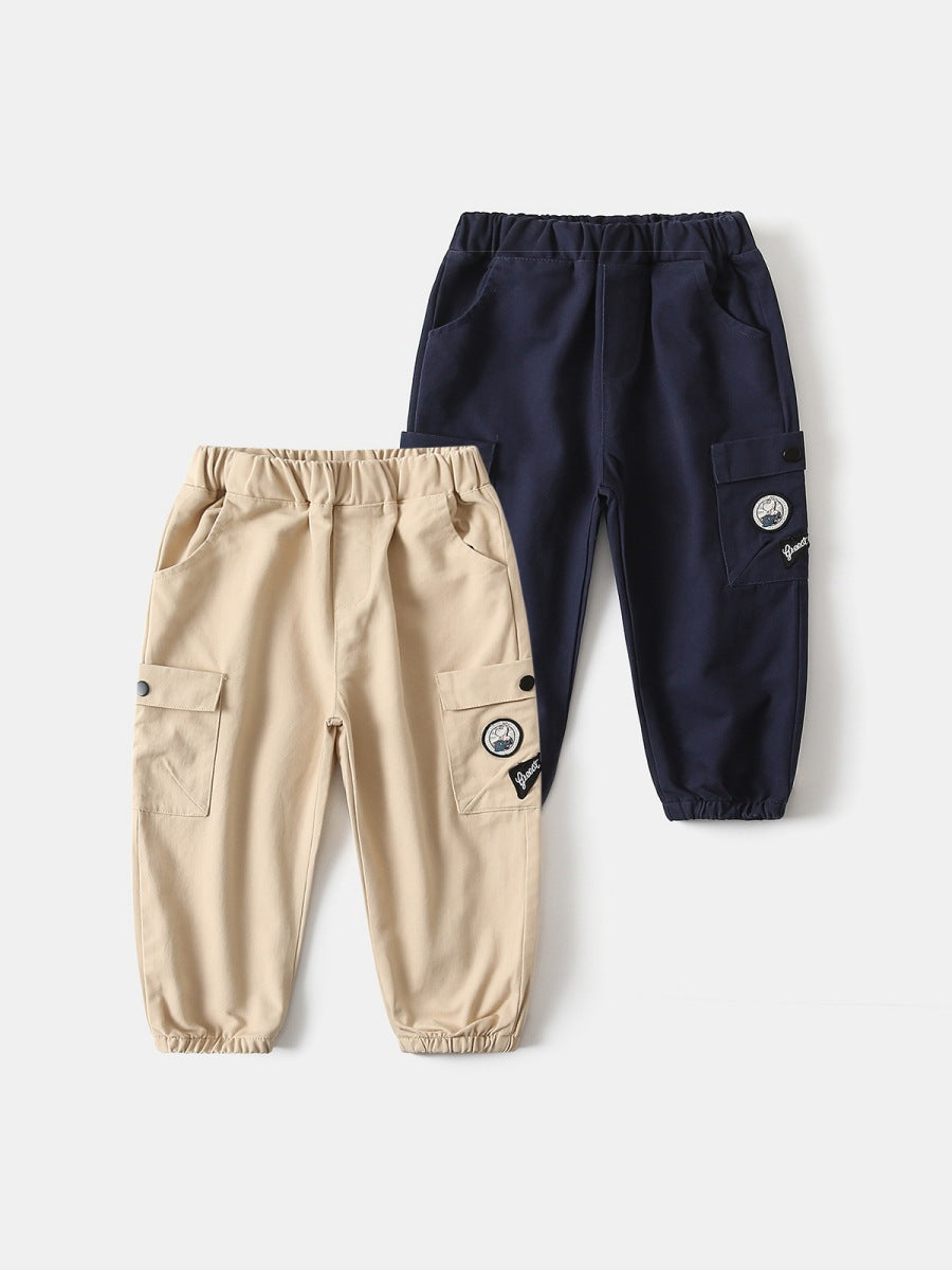 Trousers Outdoor Drawstring Casual Thin Tide Children's Pants