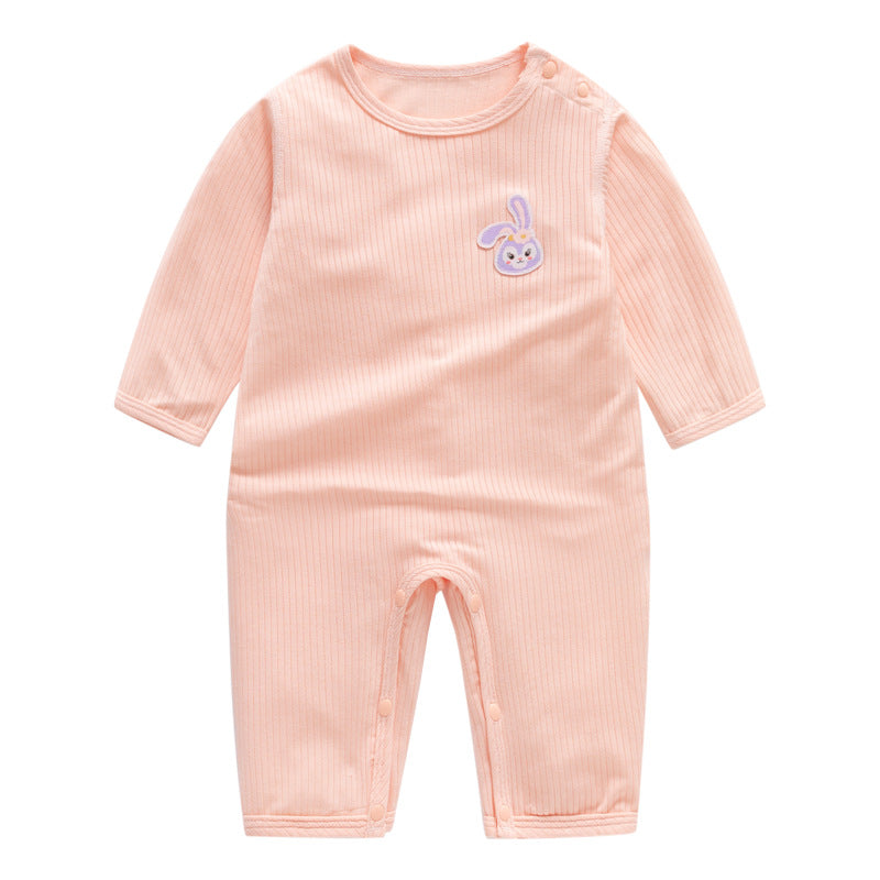 Children's Clothing Class One-piece Pajamas Pullover Shoulder Open Jumpsuit, Climbing Suit