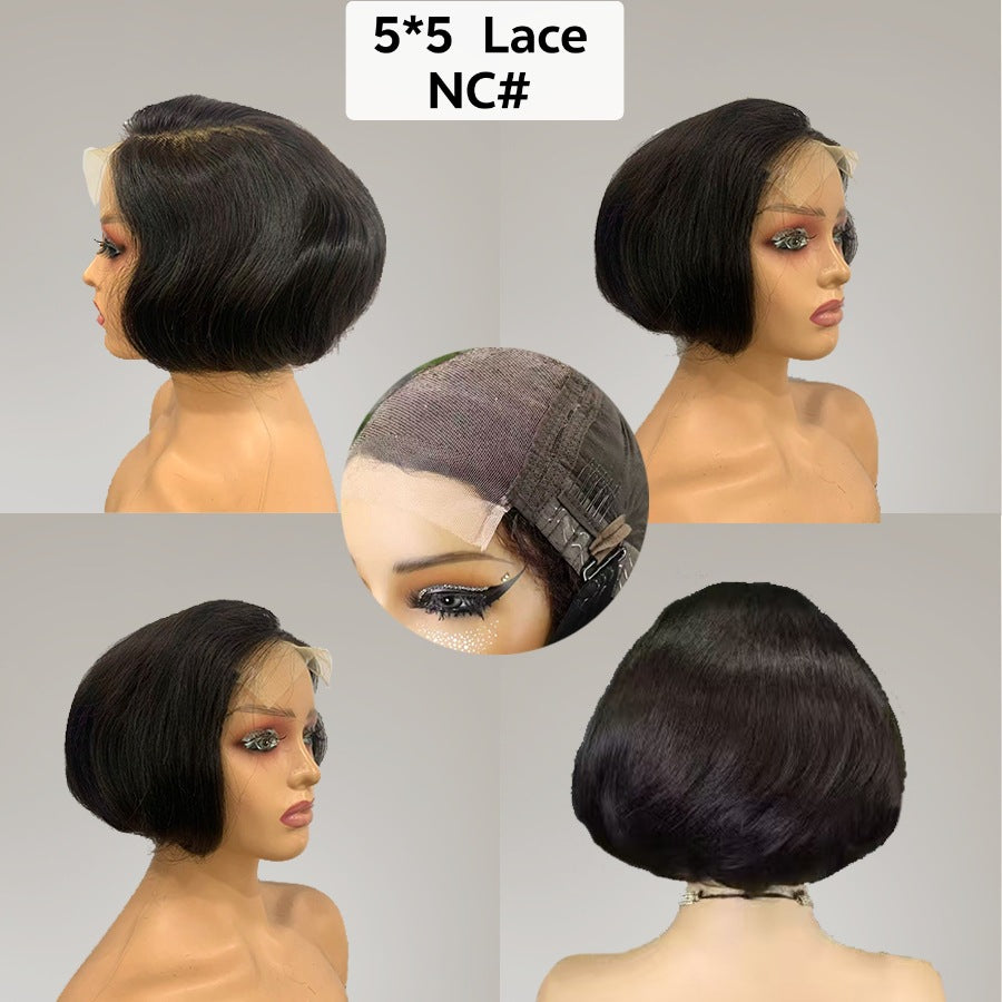 Slouchy Creative Sdd Bob Human Wigs Real Hair Wig