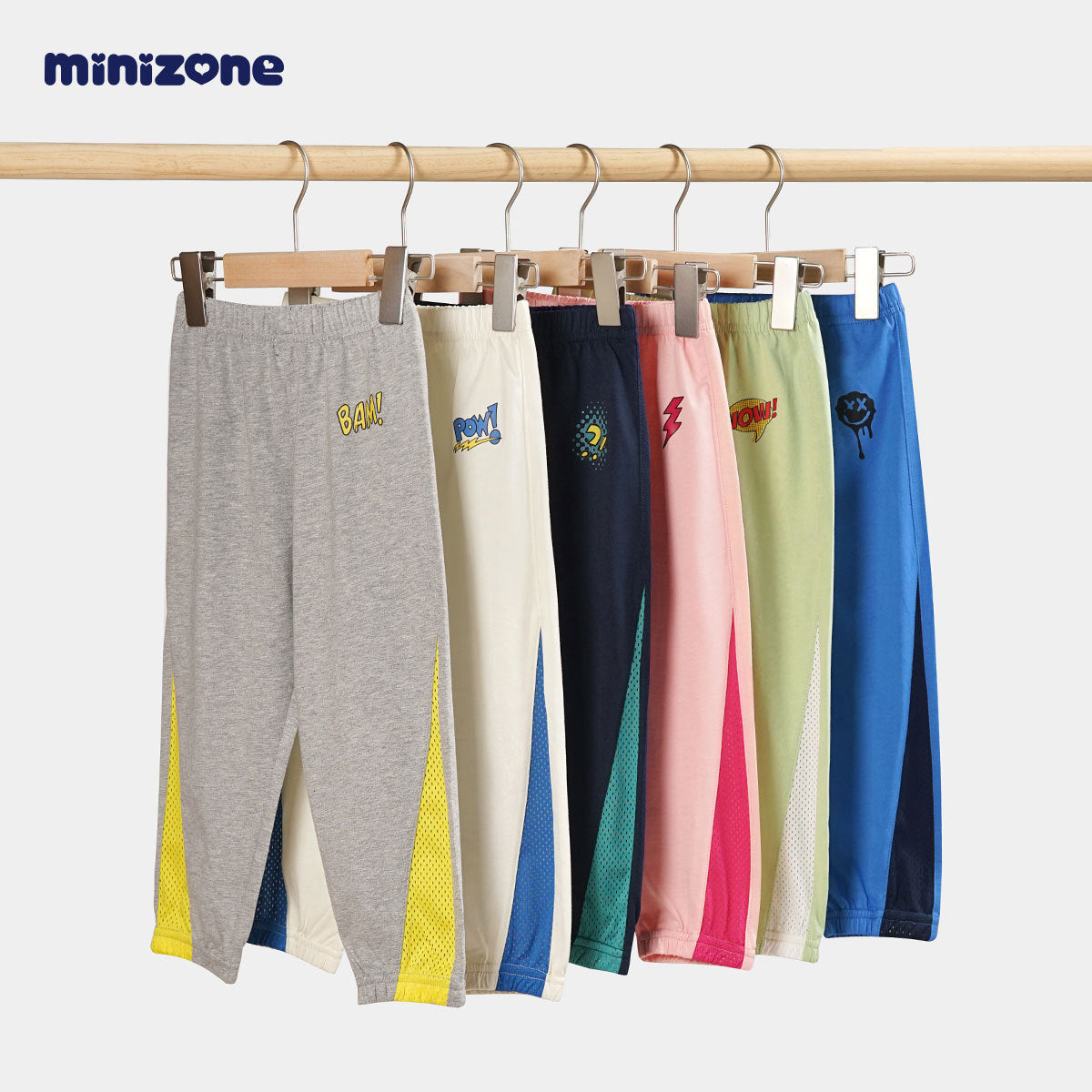 Children's Summer Trousers Casual Thin Color Matching Ankle Banded Baggy Children's Pants