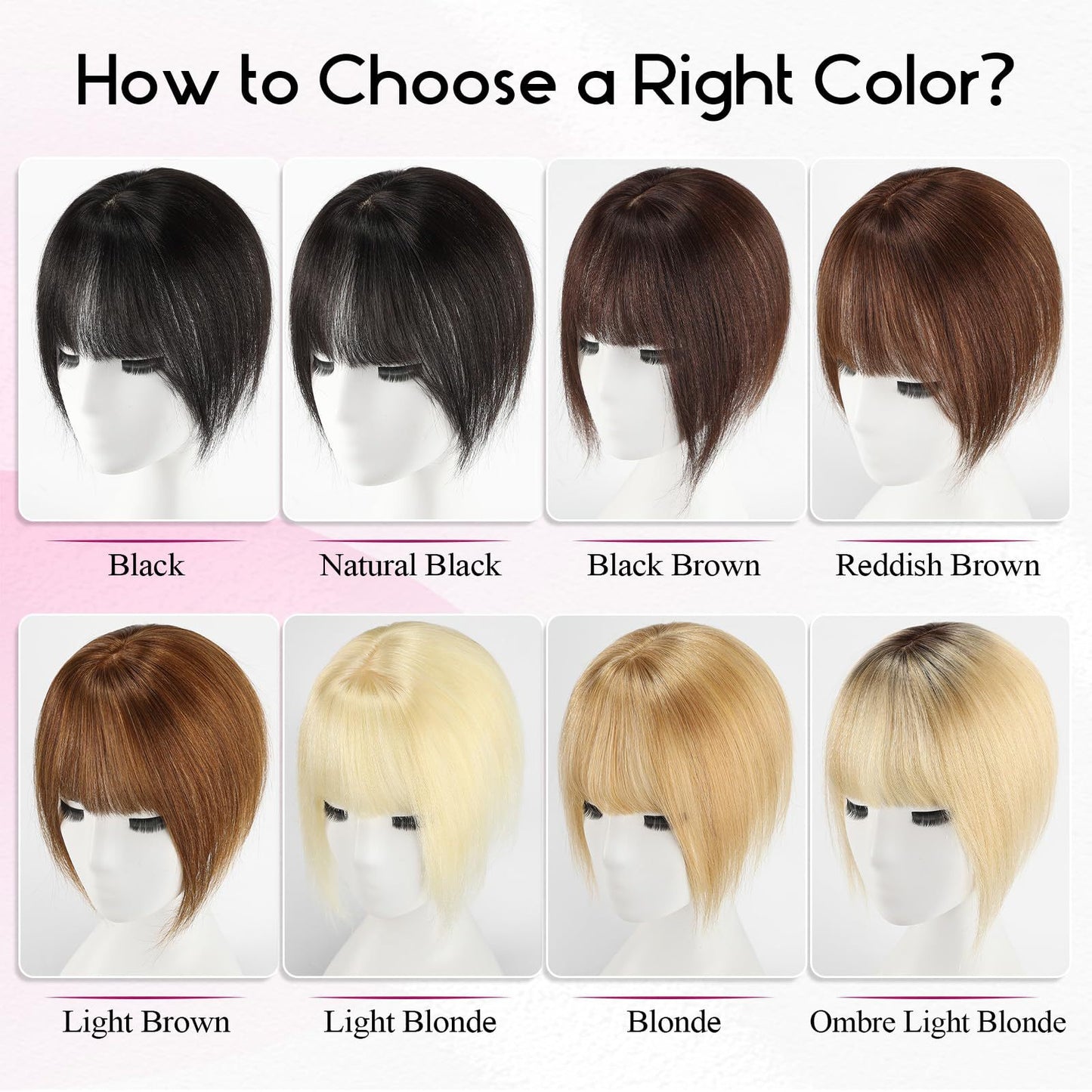 Hair Cartoon Straight Lightweight Breathable Hand-woven Seamless Forehead Piece Natural Wig Bangs