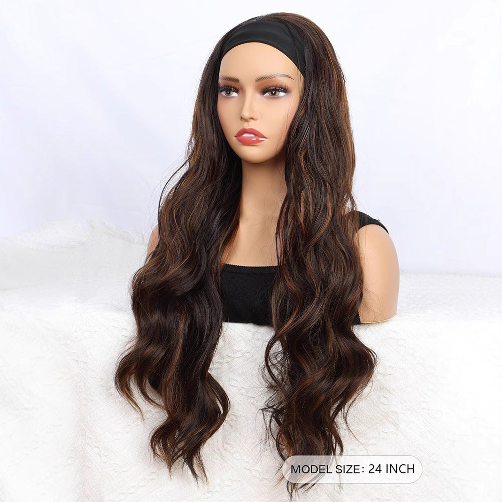 African Black Small Roll Headband Simulation Hair Silk Upgrade Ice Other Wig