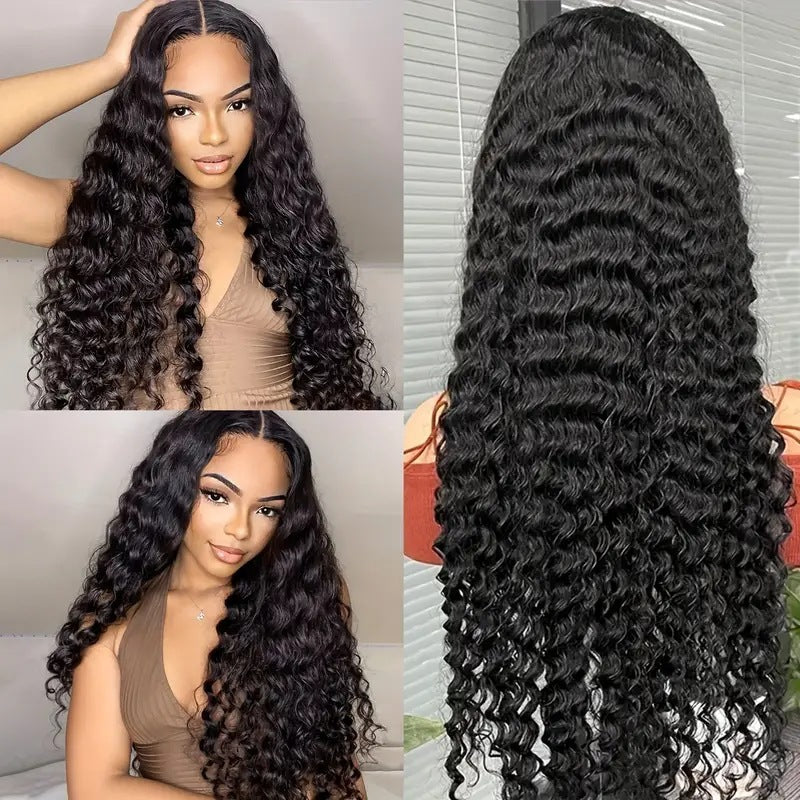 Fashion Front Lace Fluffy Corn Curler Small Curly Hair Wig Long Curls
