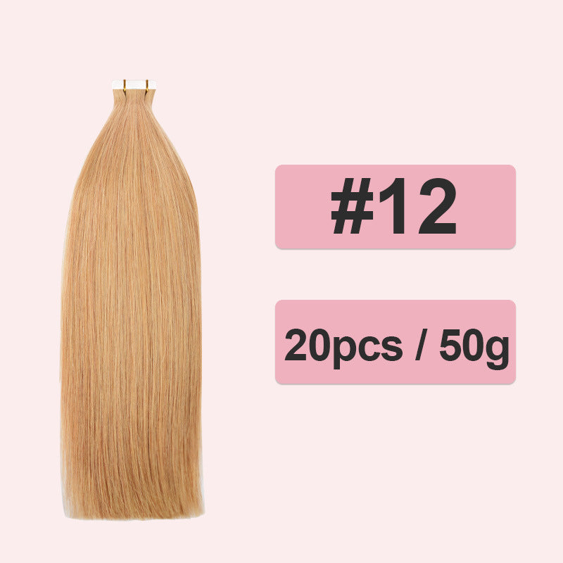 Comfortable Popular Extension Full Human Film Real Hair Wig