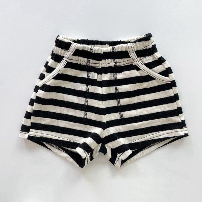 Infant Toddler Cotton Shorts Western Boys Striped Polka-dot Loose-fitting Casual Children's Pants