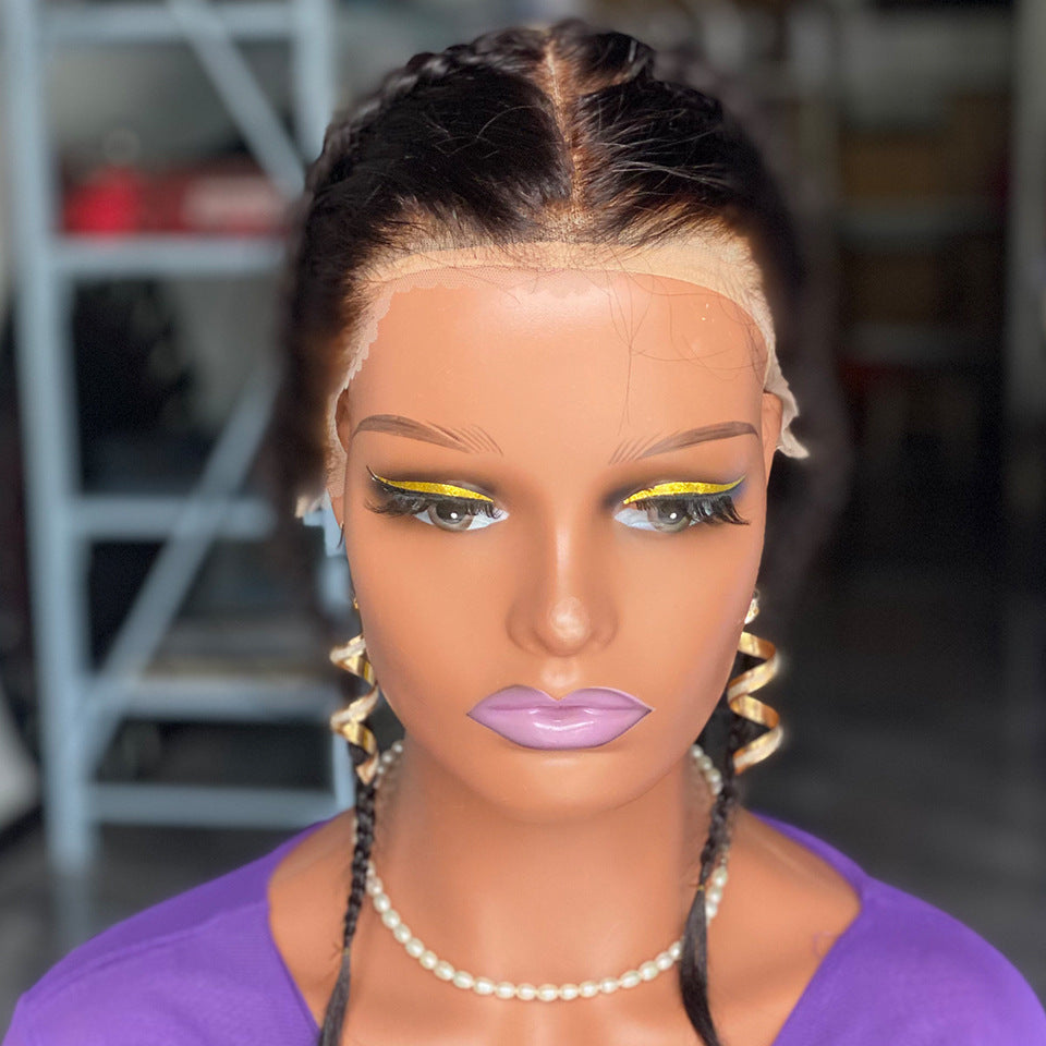 Slouchy Glamorous Trendy Attractive Charming Block Real Hair Wig