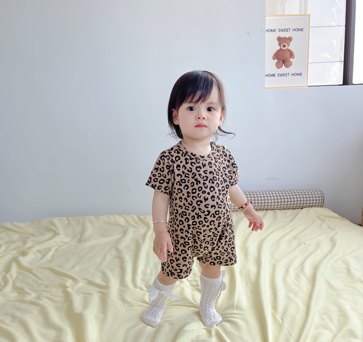 Romper Summer Clothing Cute Super Western Style Rompers Boy Cotton Jumpsuit, Climbing Suit