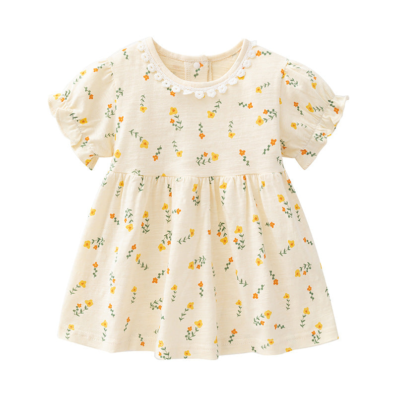 Clothes For Babies Summer Cotton Thin Outdoor Children's Dress