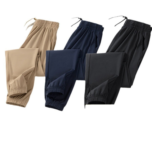 Ice Silk Leggings Middle Older Summer Thin Breathable Casual Fashion Children's Pants