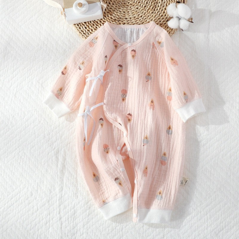 Class Antibacterial Born Cotton Gauze Jumpsuit Jumpsuit, Climbing Suit