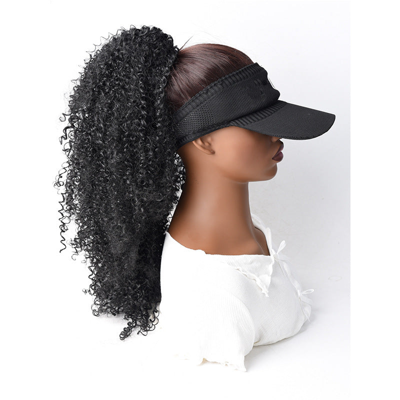 Curly Hair African Small Roll Drawstring Inch Wig Ponytail