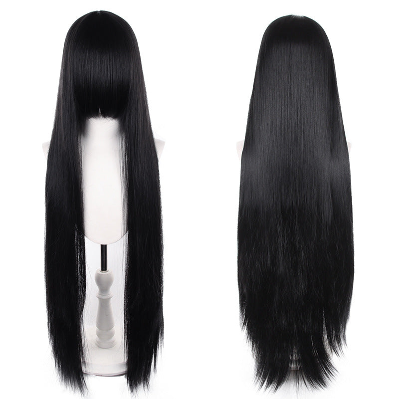 Mao Style Universal Scalp Head Long Bangs Cos Wig