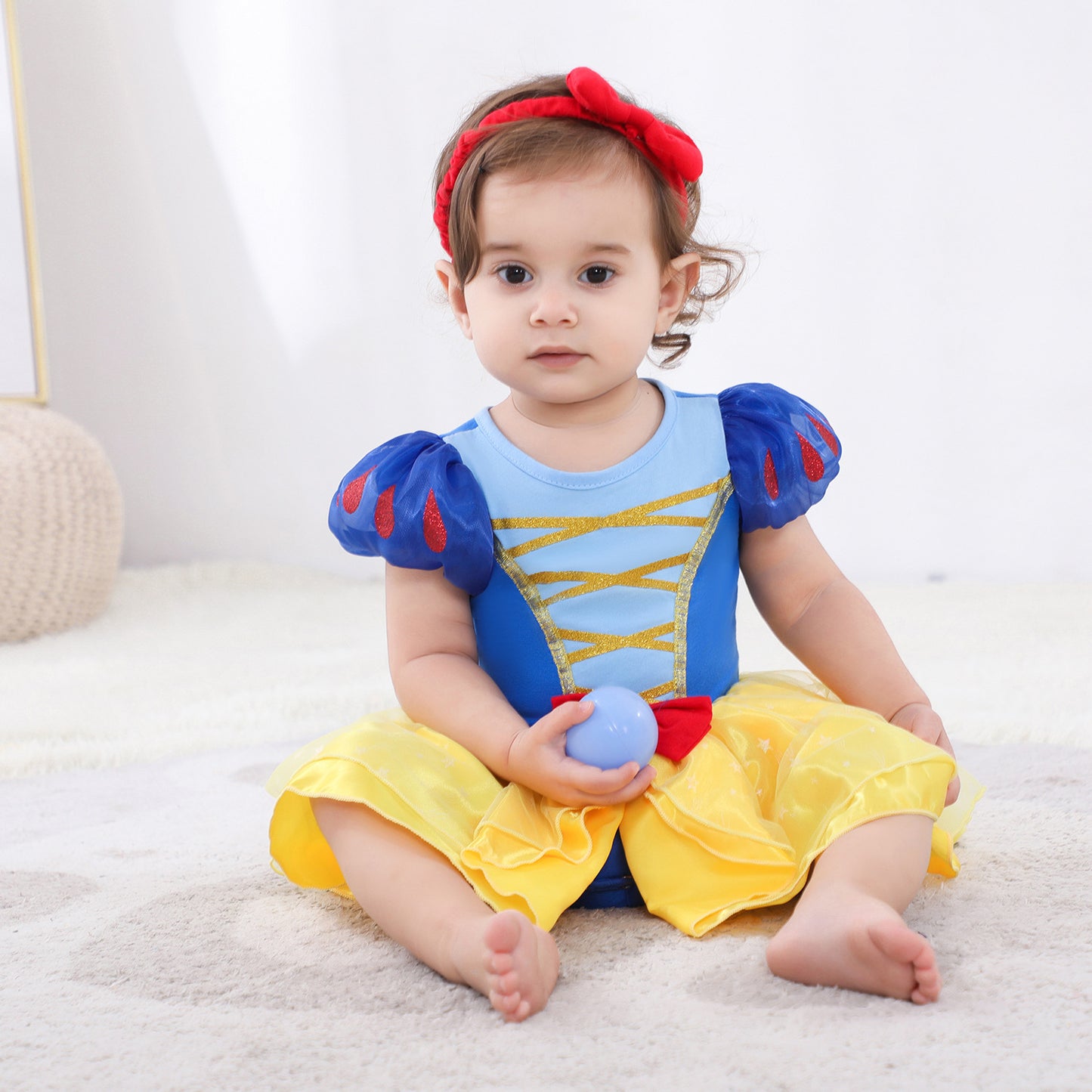 Christmas Mermaid Jumpsuit Long Hair Princess Elsa Romper Toddler Crawling Jumpsuit, Climbing Suit