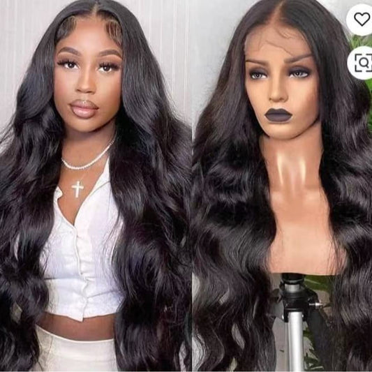 Front Lace Hair Mid-length Curly Natural Fluffy Wig Long Curls
