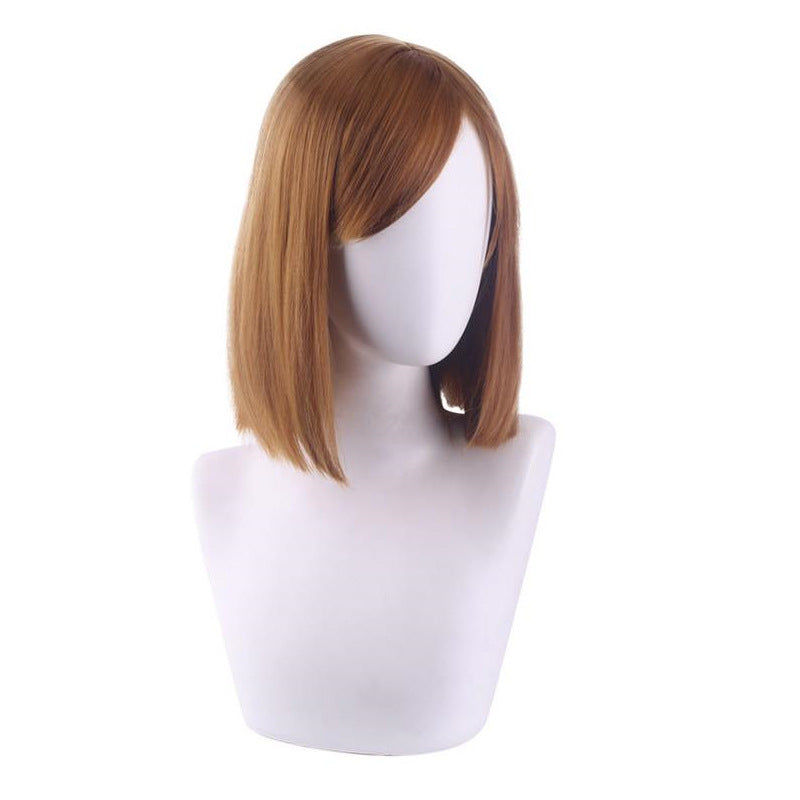 Cardamom Wild Rose Brown Short Hair Curse Back To War Cos Wig