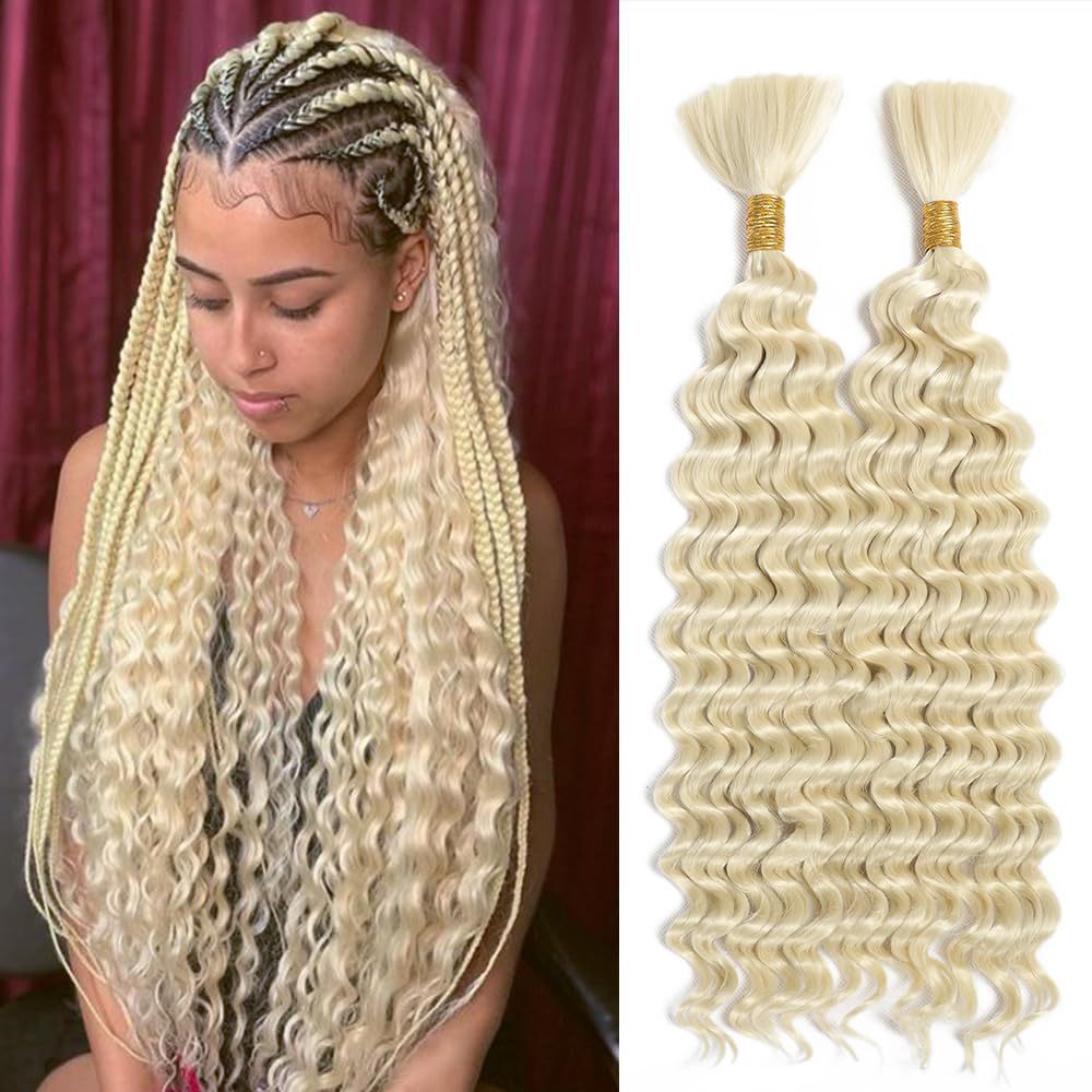 Deep Wave Braided Hair Bohemian Braid Wig Ponytail