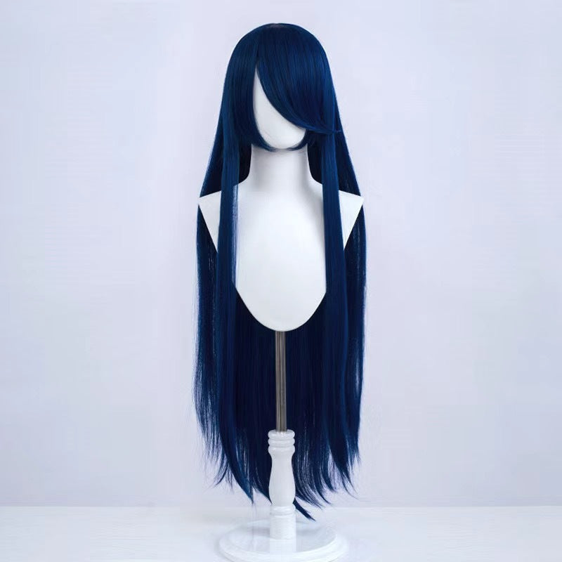 Silk Yi Universal Anime Style Air Bangs Long Straight Hair Cos Wig