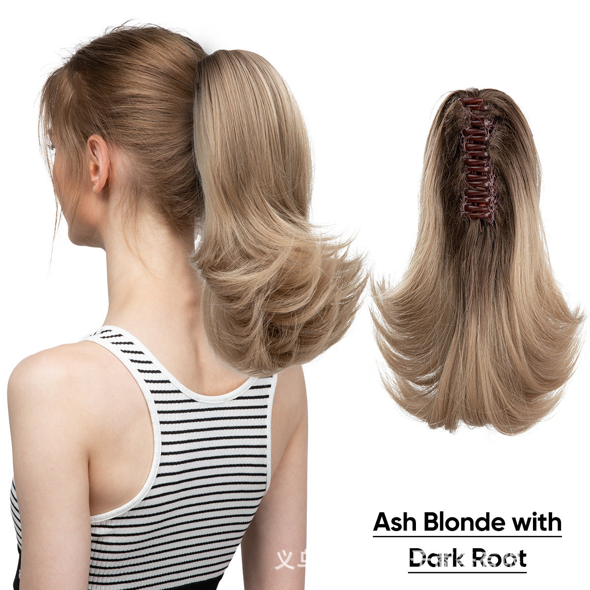Lady Fiber Hair Band Matte Chemical Small Roll Grip Wig Ponytail