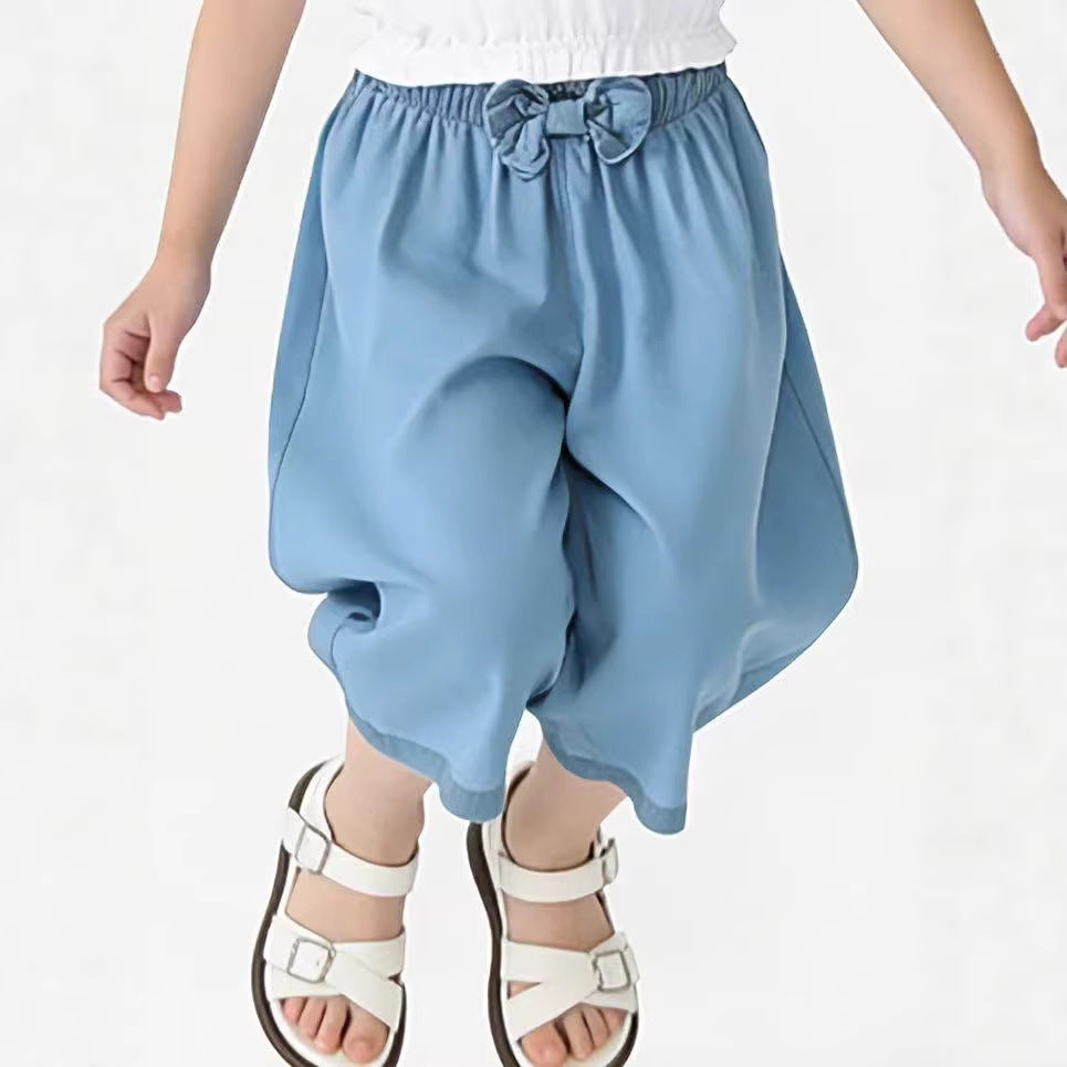 Children's Medium Big Machete Washed Jeans Casual Children's Pants