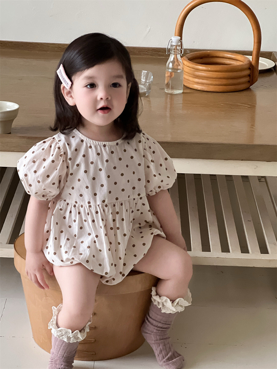 Children's Sleeve Summer Rompers One-piece Korean Style Clothing Jumpsuit, Climbing Suit