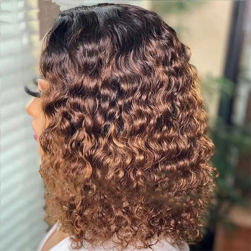 Fashion Front Lace Fluffy Natural Small Wig Long Curls
